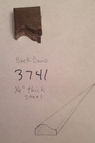 Lot 3741 Back Band Moulding Weinig / WKW Corrugated Knives Shaper Moulder
