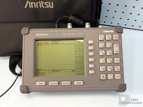 ANRITSU WILTRON S332C SITE MASTER SPECTRUM ANALYZER 25 MHz TO 4 GHz WITH CASE