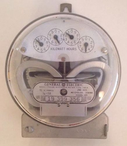 General Electric Single-Phase Watthour Meter Type I-30-A GE retro Decorator