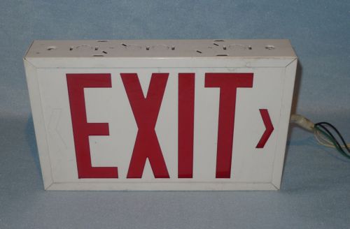 Vintage Incandesant Lighted EXIT SIGN, Meets code, Needs Bulbs