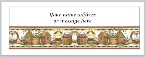 30 Personalized Return Address Labels Vintage Country  Buy 3 get 1 free (bo311)