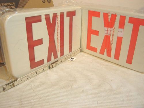 LED EXIT SIGN WITH EXTRA COVER, 11&#034;, NEW 120v or 277volt