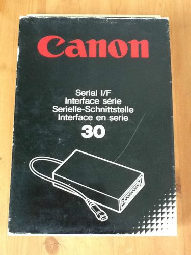 NIB CANON Serial Interface-30 For S-15, S-16, Typestar 7 -Electronic Typewriters