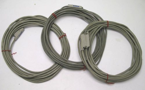 Lot of three 30Ft 25 pair extension male female cables 1A2 Line phone systems