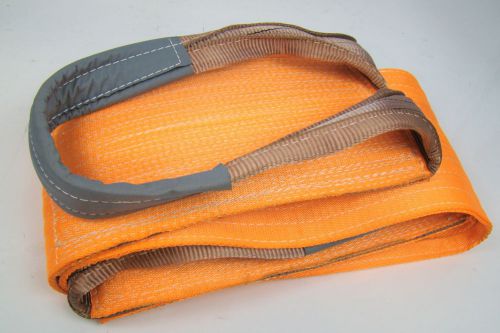 12&#034; x 12&#039; Orange Heavy Duty Nylon Sling Tow Recovery Strap 24,000 lbs Single Ply