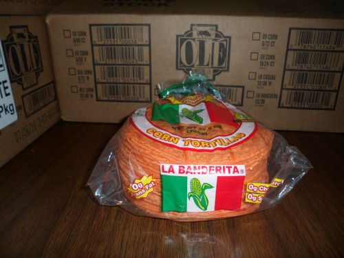 La Banderita 6in Orange Corn Tortillas, 30 per bag, 12 bags per case
