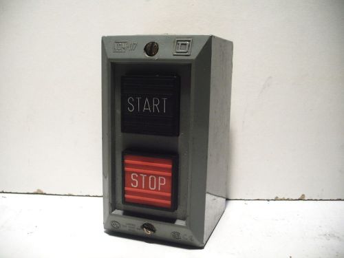 SQUARE D 9001BG201 9001-BG201 START/STOP NEMA-1 1NO/1NC 600V CONTROL STATION