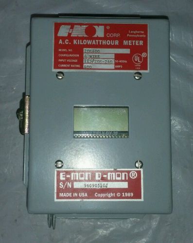 E-mon a.c. kilowatthour meter 208400 for sale