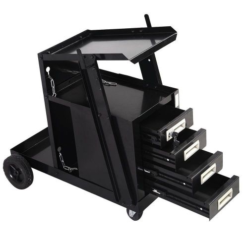 150lbs 4 drawer cabinet welding welder cart mig flux welder arc tig w/ wheel for sale