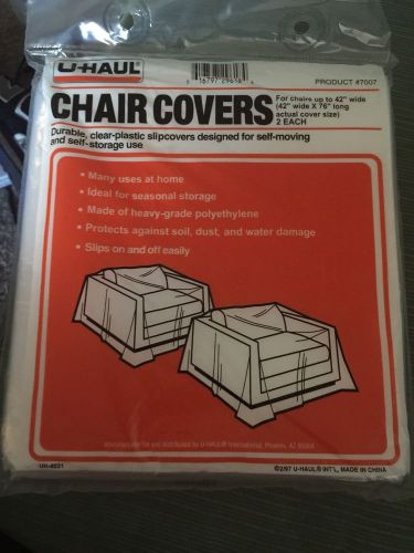 New Uhaul Chair Cover 42&#034; Wide X 76&#034; Long Moving Shipping Self Storage 2 Pack
