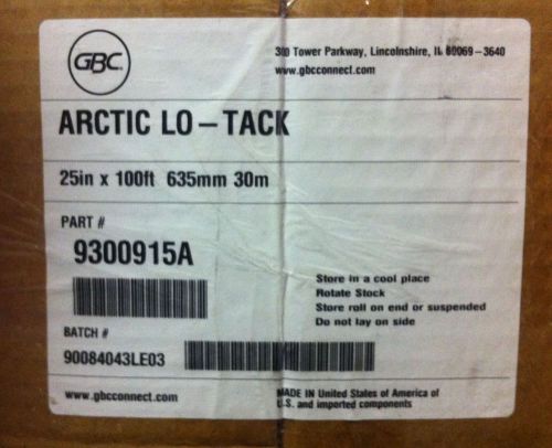 GBC Media - Arctic Lo-Tack Mount - 25&#034; x 100&#039; - Part # 9300915A
