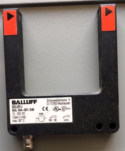 Balluff BGL001J BLG 50A-001-S49 Fork Sensor 10-30V