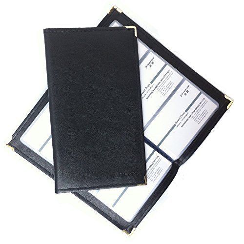KINGFOM™ Business PU Leather Journal Name Card Book Holder for 120 cards with