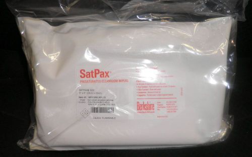 Pack of 75 BERKSHIRE SPX1000.001.12 SATPAX PRESATURATED WIPERS 9&#034; X 9&#034; Sealed