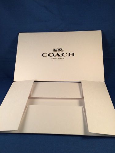 Lot of 10 -  Coach Gift Box 9.75 X 6 X 2.5&#034; - White