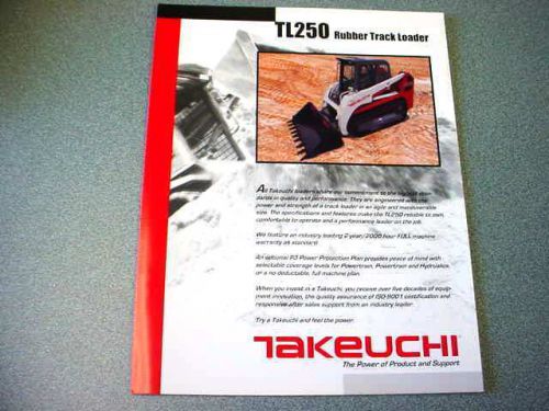 Takeuchi TL250 Rubber Track Loader Brochure