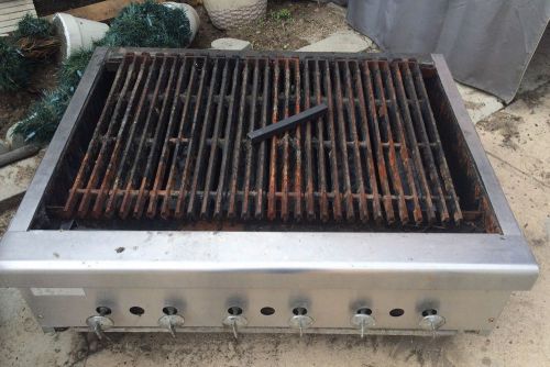 HEAVY DUTY COMMERCIAL COUNTER TOP GAS GRILL /CHARBROILER 6 BURNERS