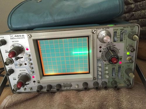 Tektronix 465B Oscilloscope and DM44 Digital Multimeter + Manual &amp; Passive Probe