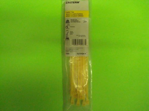 20 8in YELLOW NYLON CABLE WIRE ZIP TIES 75LB MADE IN USA QUALITY MILITARY SPECS