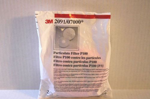 8ct  3M HEPA Particulate Filter P100 3M 2091/07000*- 2 filters/pack 4 pks total