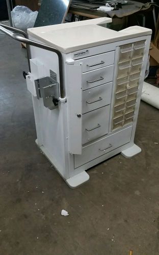 Health Care Logistics ALL-IN-ONE Rolling Phlebotomy Specimen Cart 5-Drawer