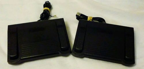 2x Dictaphone 0502765 Transcription Foot Pedal FWD REW PLAY