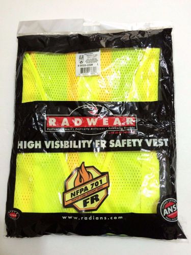 RADWEAR CLASS 2 ANSI APPROVED HIGH VISIBILITY SAFETY VEST SIZE LG FREE SHIPPING