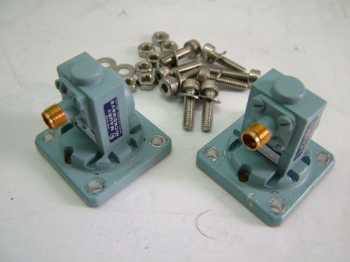 WR62 Adapter Lot Of 2 + Screws MAURY Microwave P200A2 INV2