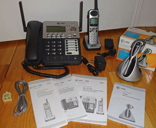 Sb67138 dect 6.0 4-line corded/cordless small business system w/ bonus headset for sale