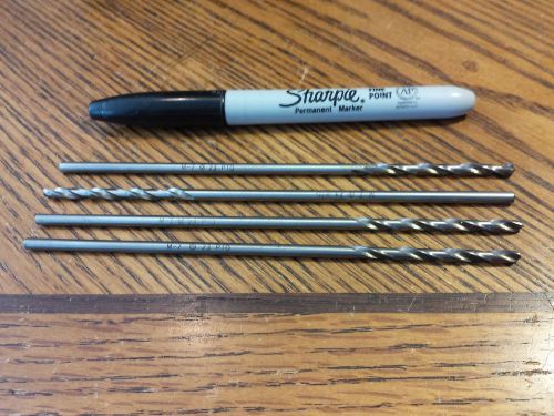 PTD Drill bits, Size #23,  M7 steel, 0.154&#034;,  Extension, 6&#034; long, lot of 4,  new