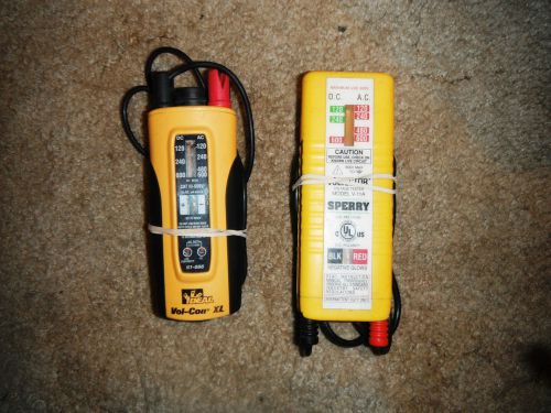 2 Electricians voltage testers IDEAL Vol-Con XL and SPERRY V-11A