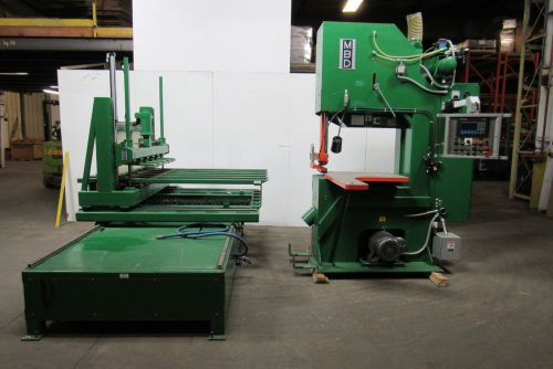 MBD TYLER 3700 Automatic Indexing CNC Band Saw System 36&#034; 15Hp 230/460V 250 HOUR