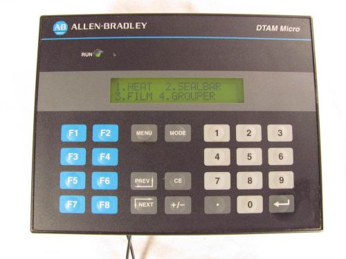 Allen Bradley, DTAM Micro, 2707-M485P3, Interface Panel, Good Condition