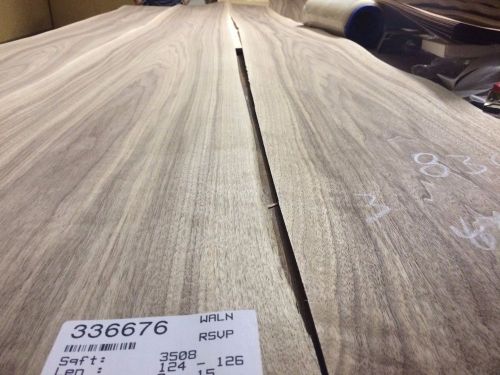 Wood Walnut Veneer  120x10,13,14  total 3pcs RAW VENEER  1/46 N836.
