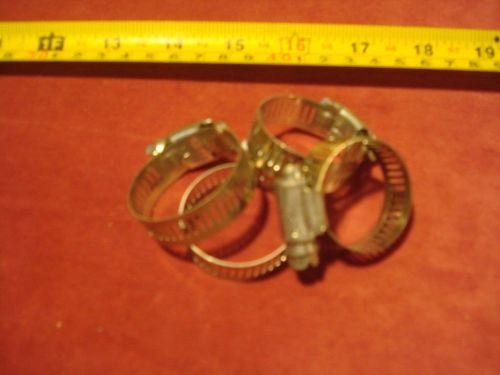 (3332.) Hose Clamps for up to 7/8&#034; Dia. Hose - Lot of 4