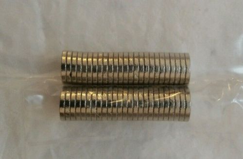 50 - 6mm X 1mm NEODYMIUM DISC VERY STRONG RARE EARTH MAGNETS N35 CRAFTS