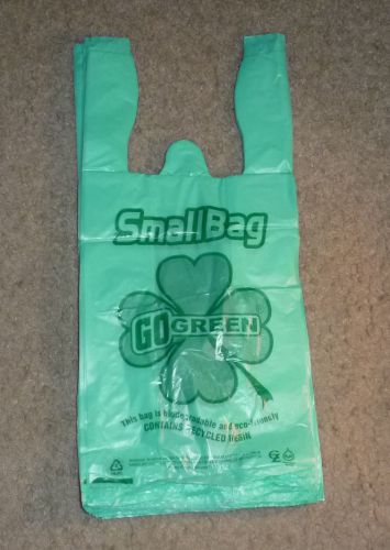 Small Plastic Bags Biodegradable Green 6 x 3 x 13