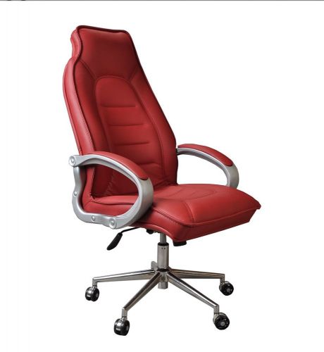 Premium Bucket Porsche Design Racing Car Office Computer Chair PU Leather RED