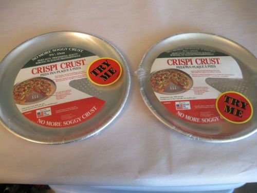 2- CRISPI CRUST PIZZA PANS, 9 3/4&#034;