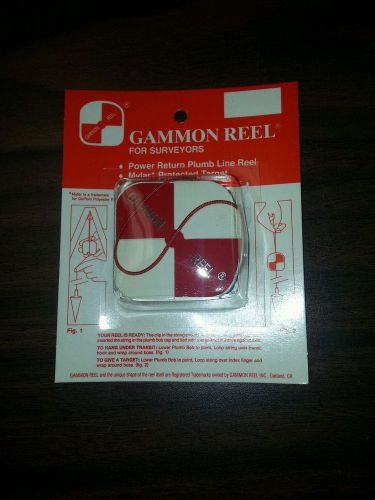 New 6 1/2 Foot Gammon Reel- Red &amp; White Free Shipping!