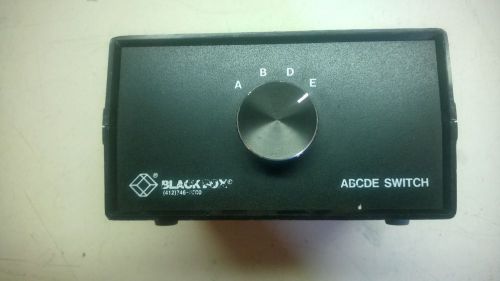 Used BLACK BOX ABCDE Switch SWL026A FFFFF