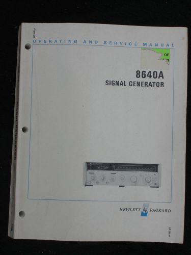 HP 8640A manual