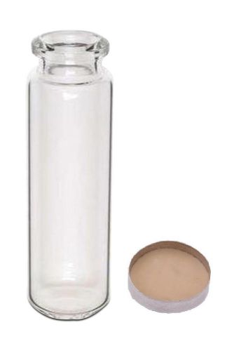 Colpak 20mm glass vial, aluminium cap with silicon white (case of 100 ) for sale