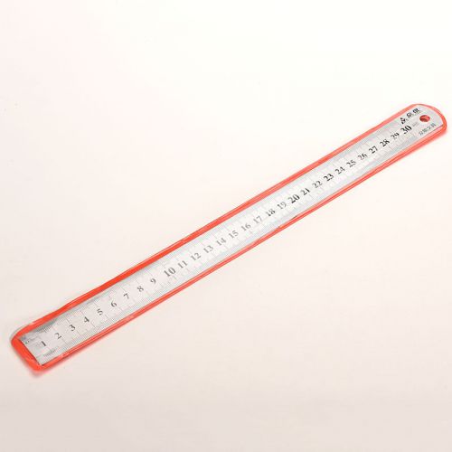 Stainless metal ruler metric rule precision double sided measuring tool 30cm t0c for sale