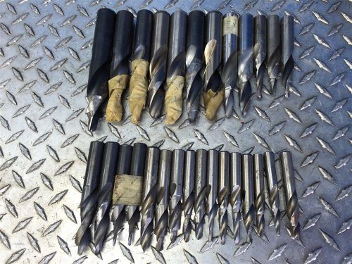 LOT OF PRECISION HSS TAPPERED DRILLS 1/2&#034; TO 1&#034;