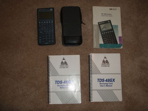 HP48GX Calculator with TDS Surveying Cogo Card