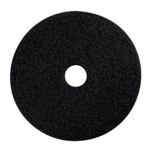 Heavy duty floor stripping pads, 17&#034;, black, 5 per case for sale