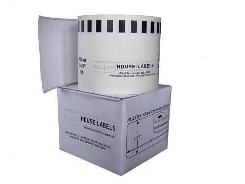 Houselabels brother-compatible dk-2205 continuous paper labels, 100-feet for sale