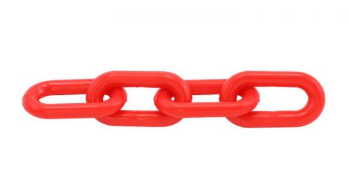 Plastic Chain 6mm 1-1/2&#034; X 50 Ft  - Red