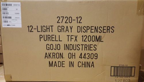 New GOJO Purell 2720-01 TFX Touch Free 1200ml Sanitizer Dispenser  Case of 12